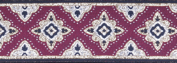 R7501 1 7/8 Inch Gold, Silver and Wine Amarvati Keeper Collars