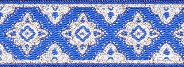 R7503 1 7/8 Inch Gold, Silver and Blue Amarvati Keeper Collars