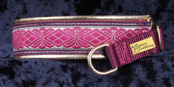 2 Inch Custom Hidden Prong Leather Lined Collar Keeper Collars