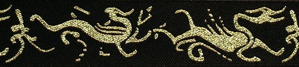 R6048 1 Inch Gold Dragons Keeper Collars