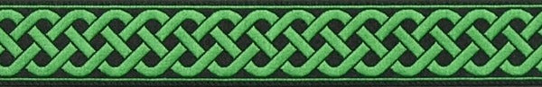 R4008 3/4 Inch Green Celtic Knot Keeper Collars