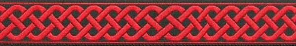 R4009 3/4 Inch Red Celtic Knot Keeper Collars