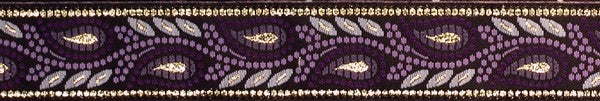 R4015 3/4 Gold with Purple Leaves Keeper Collars