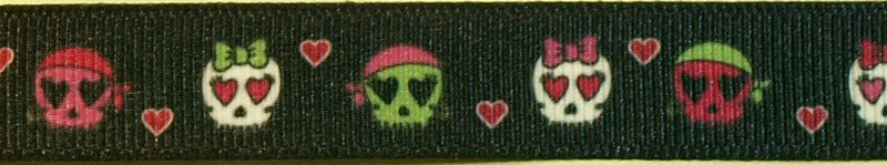 R4046-CG 3/4 Inch Skulls With Bandanas Keeper Collars