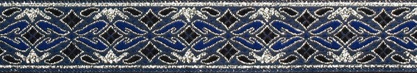 R5014 7/8 Inch Silver and Blue Diamonds Keeper Collars