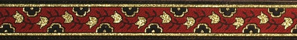 R3021 5/8 Inch Gold and Red Tulips Keeper Collars