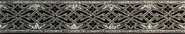 R5011 7/8 Inch Silver and Gray Diamonds Keeper Collars