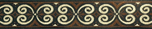 R6024 1 Inch Brown Scroll Keeper Collars