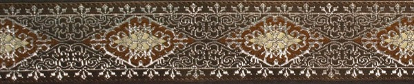 R5007 7/8 Inch Silver Eastern Brown Lace Keeper Collars
