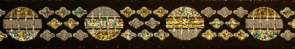 R4033 3/4 Inch Silver and Gold Planets Keeper Collars