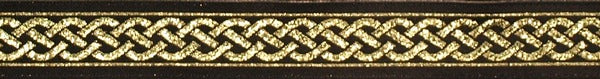 R3012 5/8 Inch Gold Celtic Knot Keeper Collars