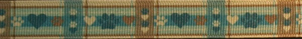 R4032-CG 3/4 Inch Paws and Hearts Keeper Collars