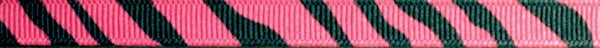 R1000-CG 3/8 Inch Dk. Pink Zebra Keeper Collars