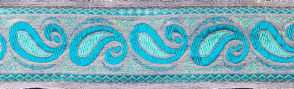 R7310 1 5/8 Inch Gold and Teal Paisley Keeper Collars