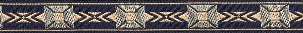R2003 1/2 Inch Gold Squares on Black and Gold Keeper Collars