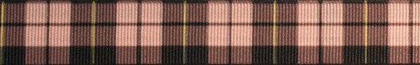 R4003-CG 3/4 Inch Pink and Black Plaid Keeper Collars