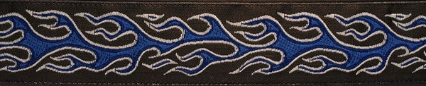 R6001 1 Inch Blue Flames Keeper Collars