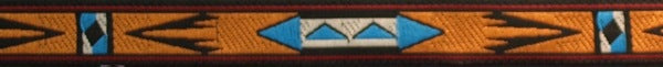 R2009 1/2 Inch Tan and Teal Arizona Keeper Collars