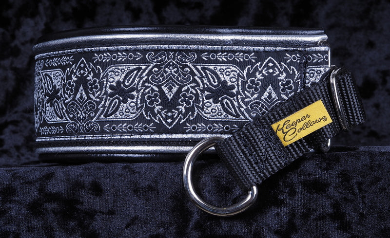 Level 4 - 2 Inch Collar with Ribbon, Webbing, Double Leather and Chrome Leather