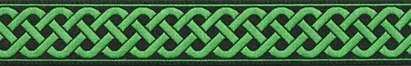 R4029 3/4 Inch Green Celtic Knot